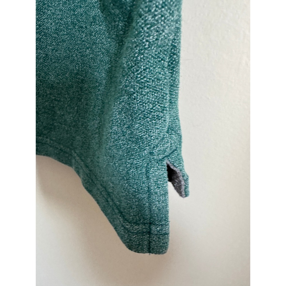 Old Navy Mens Green Heathered Core Polo L Casual Classic Preppy Stretch - Picture 4 of 11